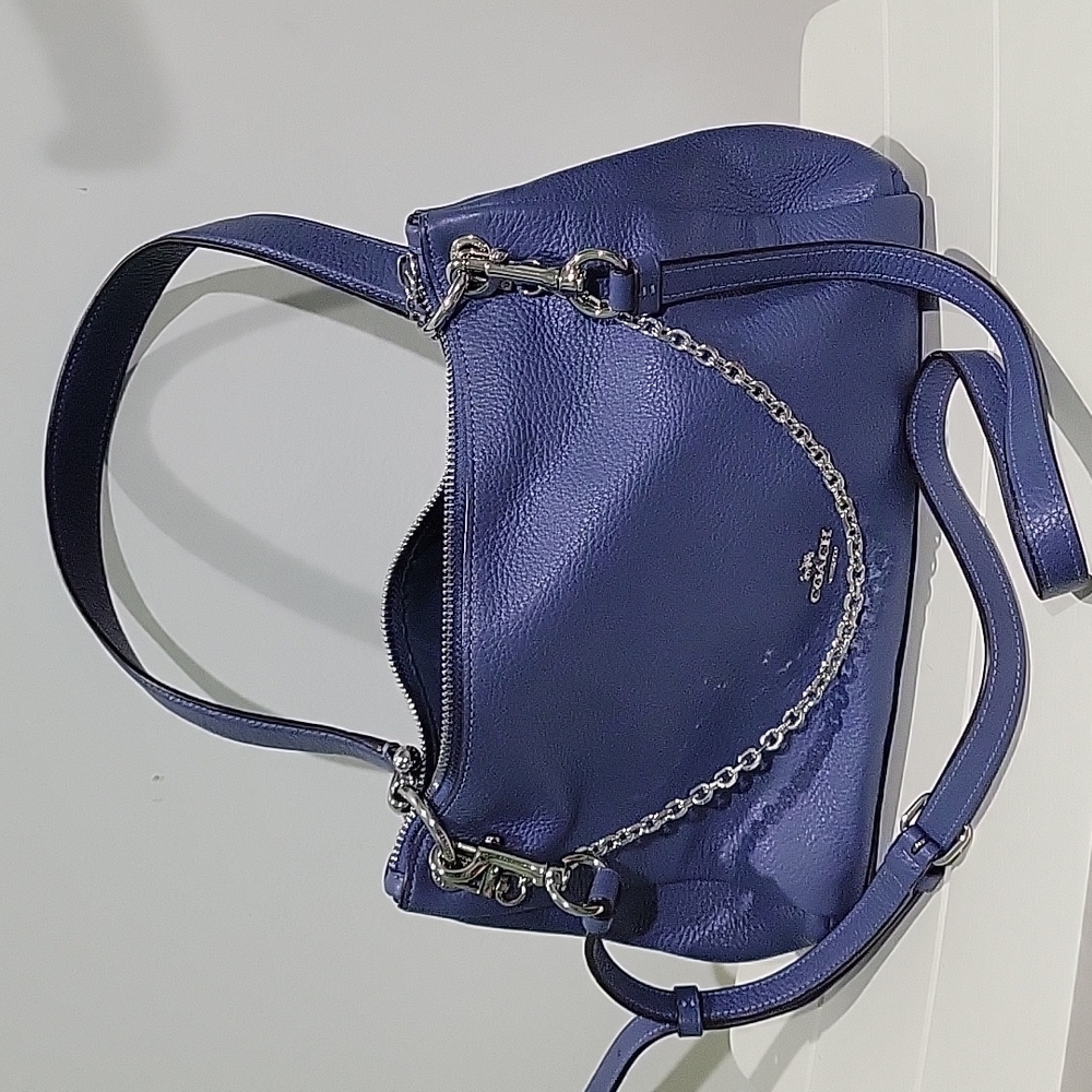 Coach small Mia shoulder bag light blue with light purple shade